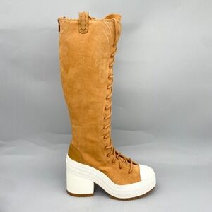 Converse Chuck 70 De Luxe XX-Hi Platform Boots Womens 6.5 Wheat Suede Western